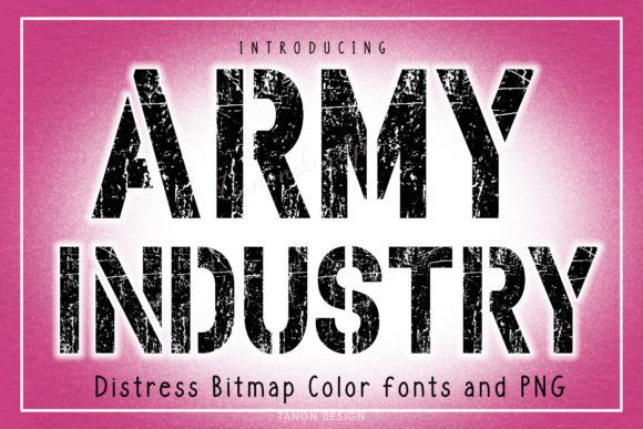 Army Industry: The Gritty Bitmap Font for Bold Visuals