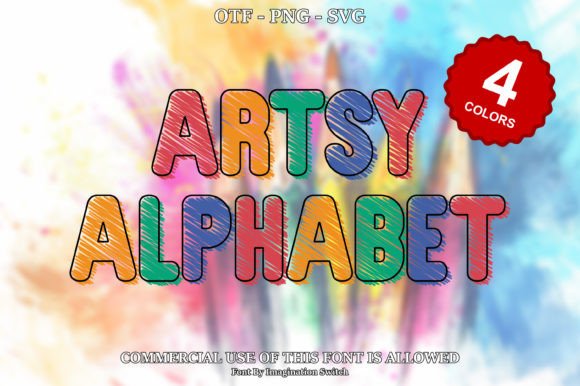 Artsy Alphabet: A Colorful Typeface for Unforgettable Projects