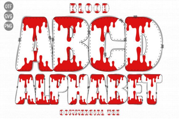 Blood: A Typeface with Organic Texture and Bold Character