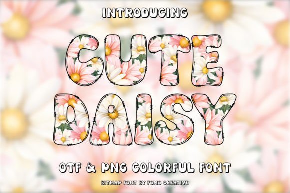 Cute Daisy: A Fresh Take on Color Fonts for Modern Designers