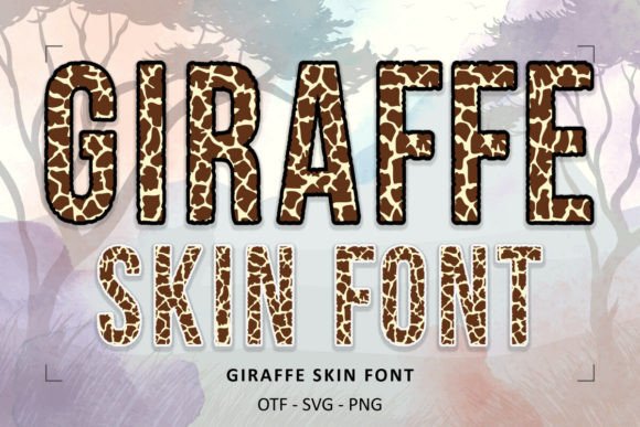 Giraffe Skin: A Font That Brings Safari Elegance to Your Designs