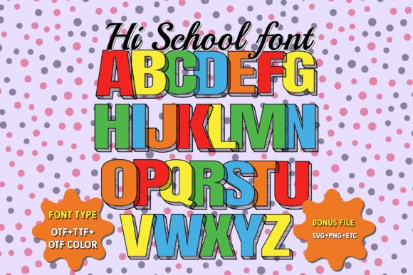 Hi School: A Font That Brings Joy and Whimsy to Your Designs