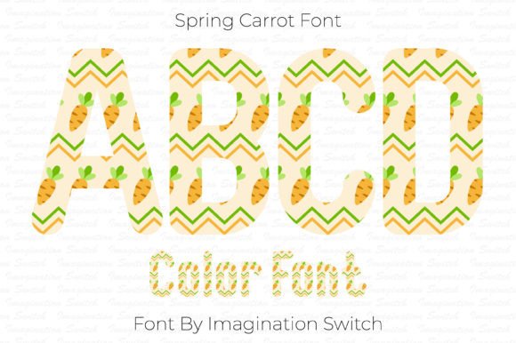 Spring Carrot: A Fresh Take on Colorful Typography