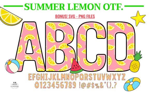 Summer Lemon: A Zesty, Playful Font for Bright Designs