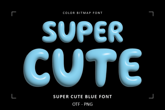 Super Cute Blue Font: A Playful Touch for Modern Design
