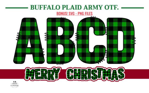 The Warmth of Buffalo Plaid: A Font for Festive Designs