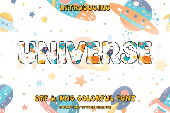 Universe: A Color Font That Transforms Text into Art