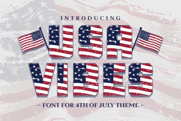 USA Vibes: An Organic Color Font for Authentic Design