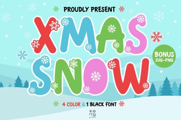 Xmas Snow: A Font That Captures Holiday Whimsy