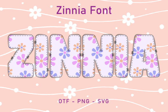 Zinnia Font: A Hand-Drawn Color Typeface for Vibrant Projects